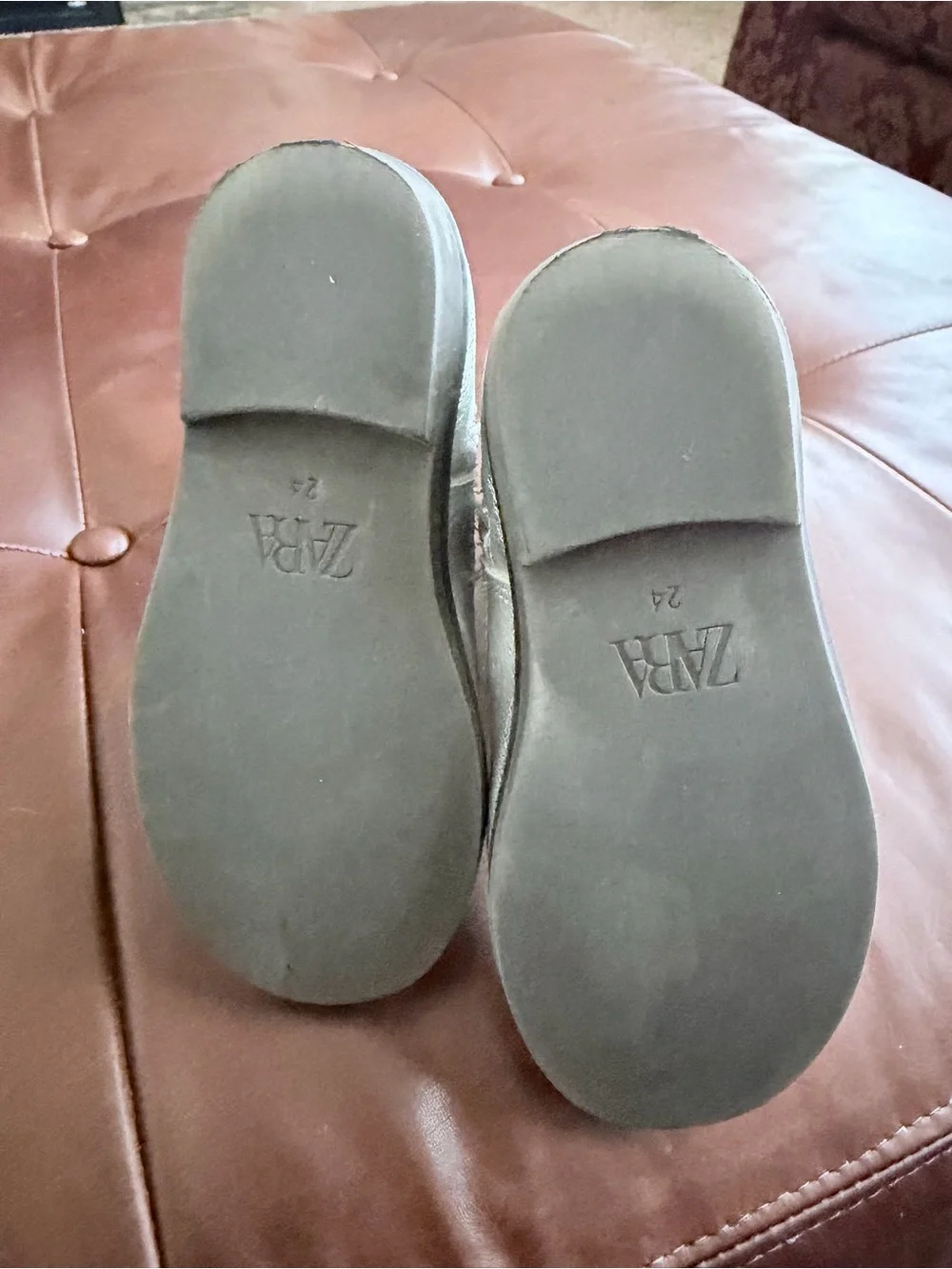 Zara Metallic Silver Girls' Cowboy Boots